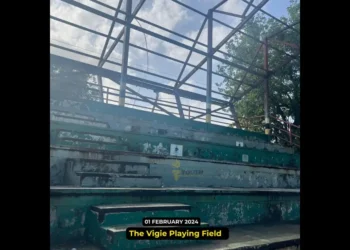 A deplorable Vigie playing field Stands