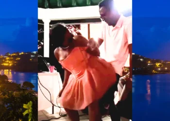 Prime Minister's daughter dancing at a private party, central to the explosive St Lucia Prime Minister Residence Scandal involving misuse of government property.