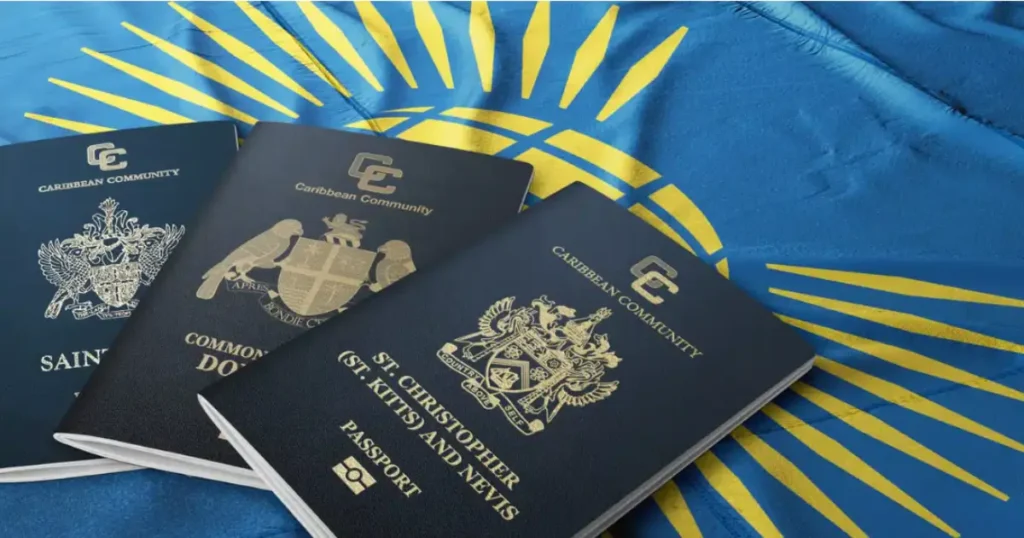 Shocking St Lucia Visa Fraud Allegations: Frederick and Norville's Applications Falsified? Photo of Saint Lucia, Dominica and St. kitts passport depicting St. Lucia visa fraud allegations