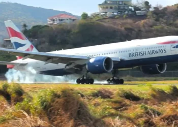 British Airways Landing at Hewanorra International Airport - Hewanorra International Airport Medical Emergency
