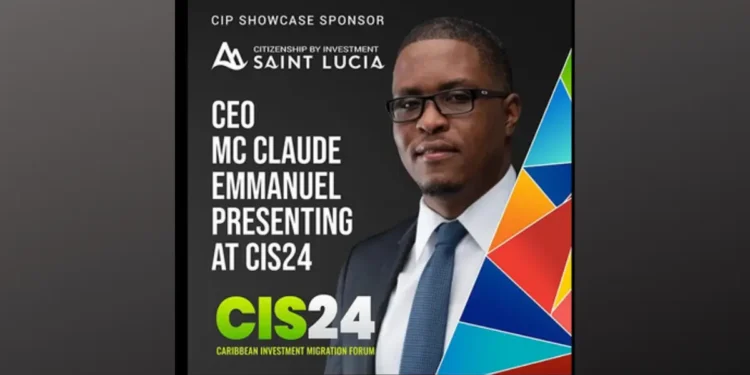 CBI Saint Lucia CEO Mc Claude Emmanuel at the CIS24 Forum Where he made mention of the Saint Lucia Russian Passport Sales amid questions regarding the MOA.