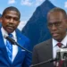 Philip J. Pierre and Dr. Terrance Drew at a Caribbean leadership summit, highlighting their contrasting responses to the CIP scandal, with Dr. Drew taking decisive action while Pierre's administration remains silent.
