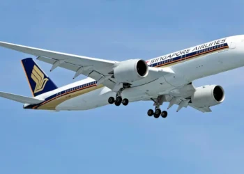Stock Image of Singapore Airlines after Singapore Airlines Flight SQ337 Incident