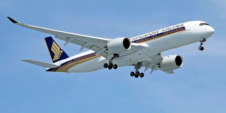 Stock Image of Singapore Airlines after Singapore Airlines Flight SQ337 Incident