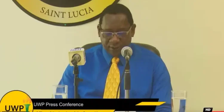 UWP PRO Lenard Montoute addresses the media at a press conference on CIP Lawsuit Allegations.