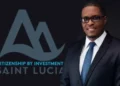Mc Claude Emmanuel, CEO of the St. Lucia CIP, addressing the media about the legal challenges and future of the St. Lucia Citizenship by Investment Programme.