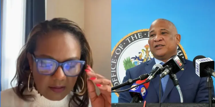 Minerva Ward and Ernest Hilaire discussing the Saint Lucia CIP Controversy in separate settings.