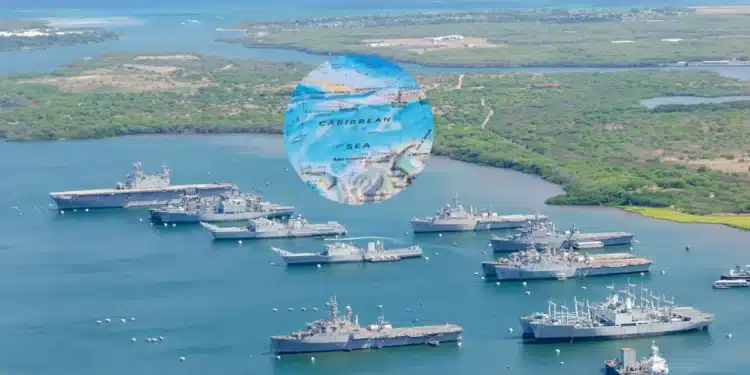 Mothball fleet of naval inactive ships in Middle Loch at Pearl Harbor, Oahu Hawaii, similar to Russian naval exercises in the Caribbean 2024.