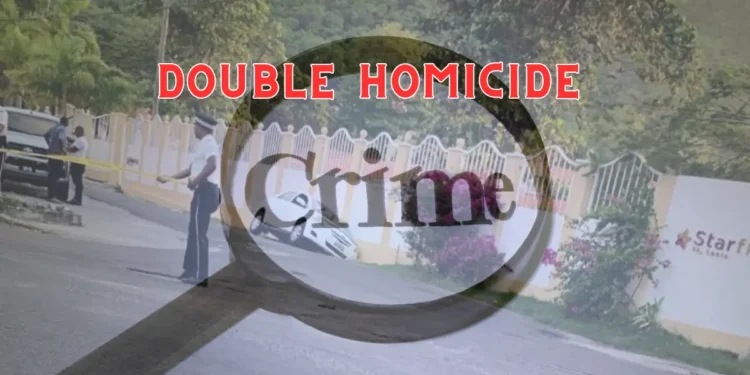 Scene of the Rodney Bay double homicide near Starfish Hotel (1)