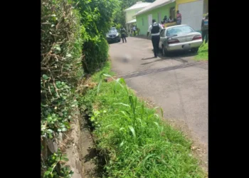 Police at the scene of the Balata shooting as Babonneau homicide news confirms second killing in 24 hours