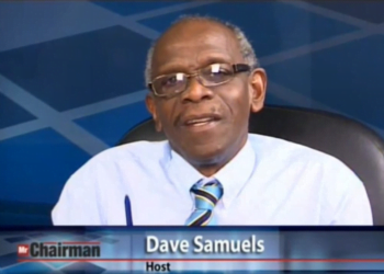 Saint Lucia media icon Dave Samuels hosting his popular Mr. Chairman show, where he skillfully led discussions on key local and regional issues, leaving a lasting legacy in Saint Lucian broadcasti