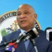 Ernest Hilaire addressing the media during a pre-cabinet briefing amid the unfolding Hilaire bombshell revelation.