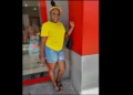 Jeannelle Didier in a yellow shirt, tragically involved in the Jeannelle Didier homicide in Morne Du Don, marking Saint Lucia's 56th murder.