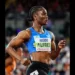Julien Alfred Olympic Debut Saint Lucian sprinter Julien Alfred poised on the track during her impressive performance at the 2024 Paris Olympics.