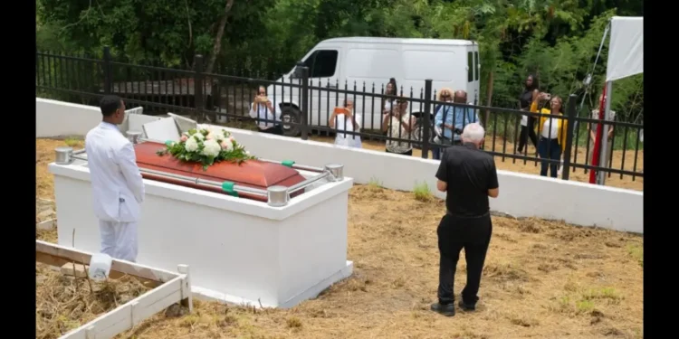 Restored gravesite of Anna Heegaard on St. Croix, symbolizing her legacy and commemorated during the Anna Heegaard reinterment ceremony." (Source photo by Diana Dias)