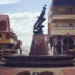 Statue in Soufriere Square symbolizing emancipation, representing the spirit of freedom highlighted in the Saint Lucia Emancipation message