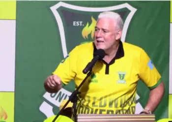 Allen Chastanet at a UWP town hall as the UWP to Unveil Promising Election Candidates.