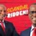 Philip J. Pierre and Ernest Hilaire smiling amid the ongoing Ernest Hilaire Political Scandal, raising questions about accountability in Saint Lucia.
