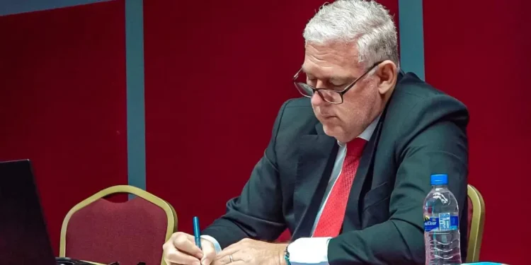 Allen Chastanet slams government as he signs an open letter, well-attired, demanding action on gas prices and the Saint Lucia CIP crisis.