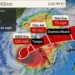 Hurricane Milton 2 PM forecast showing the storm's current path toward Florida, highlighting areas at risk of severe weather impacts.