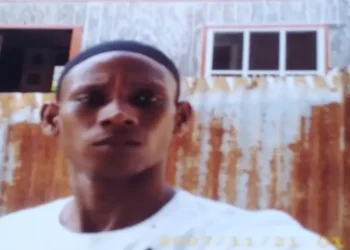 Kervin Louis in a white shirt and black head covering before the fatal chopping in Bacadere, Vieux-Fort. Photo credit: Loop St. Lucia.