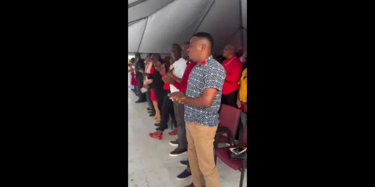 Philip J Pierre and Jeremiah Norbert at Dominica ceremony amid Philip J Pierre Airport Controversy