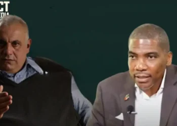 Philippe Martinez and Prime Minister Dr Terrance Drew pictured amid the ongoing St Kitts corruption probe involving the CBI program.