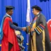 Ralph Taylor receiving his honorary doctorate at The UWI Cave Hill campus, where he unveiled his Ralph Taylor Tourism Vision.