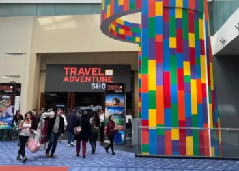 Entrance to the Travel & Adventure Show, showcasing a vibrant venue where the dynamic Caribbean travel partnership will engage U.S. travelers in 2025.
