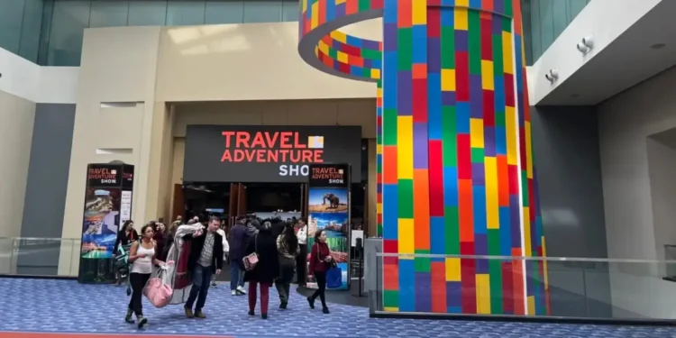 Entrance to the Travel & Adventure Show, showcasing a vibrant venue where the dynamic Caribbean travel partnership will engage U.S. travelers in 2025.