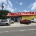 Front view of TJ's Ultra Mart in Corinth, Saint Lucia, near the site of the Corinth shooting under police investigation for gun violence.