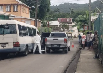 Scene of the tragic shooting on Water Works Road, Castries, where Vernon 'Fat Dog' Auguste was killed, bringing Saint Lucia's homicide tally to 73.
