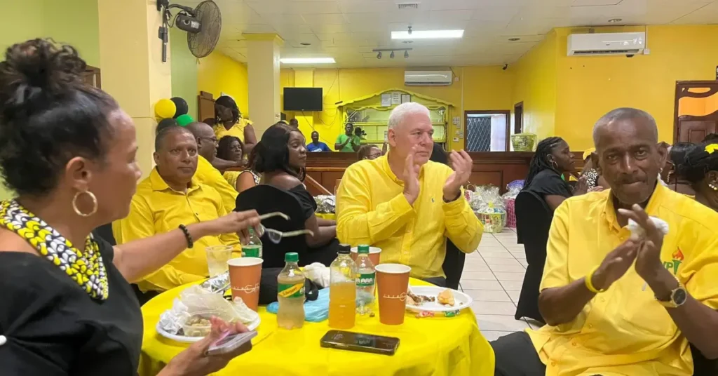 Lincoln Skinny Maynard Passes Away: UWP Mourns Devoted Member Skinny enjoying the UWP Christmas party, surrounded by party members and supporters, celebrating unity