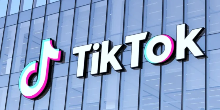 TikTok logo on a modern glass building, representing the company at the center of the ongoing TikTok Ban Case in the United States.