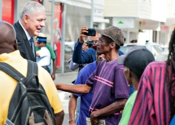 Allen Chastanet engages with Saint Lucians, reflecting themes of unity and leadership from the Allen Chastanet 2025 Address.