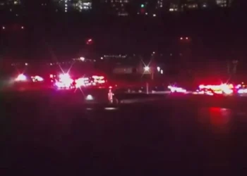 Emergency response to American Airlines collision over DC. (Credit WTTG)