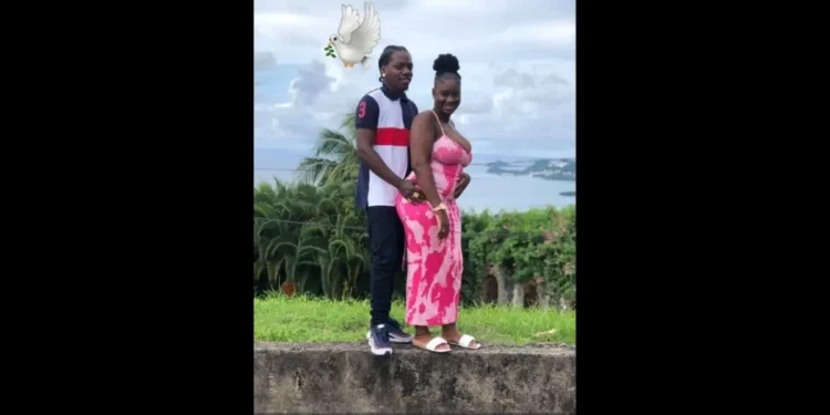 Image of Emen Emmanuel, the male victim, and his female companion involved in the fatal ambush in Marc, highlighting Saint Lucia's 2nd homicide for 2025.