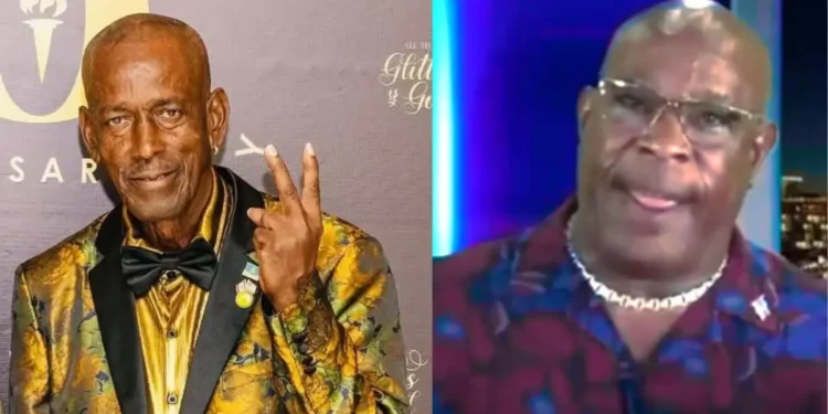 Side-by-side images of Lincoln 'Skinny' Maynard in a gold-patterned suit and Richard Frederick, central figures in the Richard Frederick CDC eviction scandal.