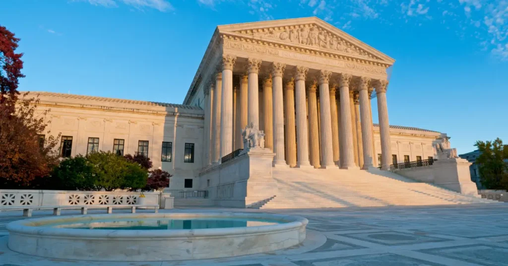 Debates Intensify as TikTok Shutdown Looms Over Security Risks U.S. Supreme Court building as TikTok shutdown looms, highlighting legal and national security debates.