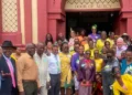 UWP Women's Arm at church service amid St Lucia widow locked in home controversy.
