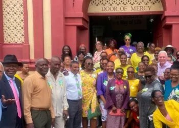 UWP Women's Arm at church service amid St Lucia widow locked in home controversy.