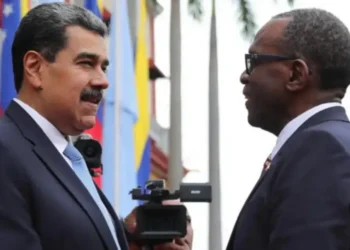 Venezuelan President Nicolás Maduro meets with Saint Lucia’s Prime Minister Philip J. Pierre during Maduro’s visit, amid rising tensions and a $25M US reward for Maduro arrest