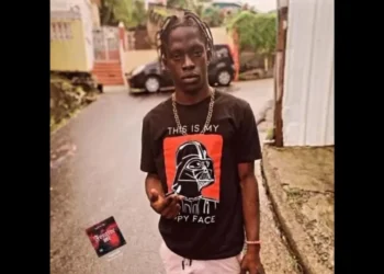 18-year-old Kyle Sylvester, victim of the fatal stabbing in Rose Hill, standing on a residential street in Castries, Saint Lucia.