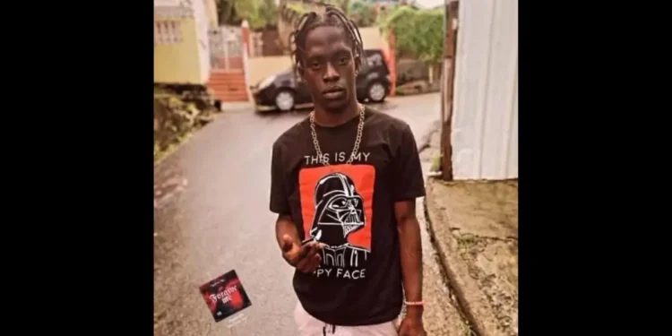 18-year-old Kyle Sylvester, victim of the fatal stabbing in Rose Hill, standing on a residential street in Castries, Saint Lucia.