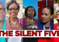 Catherine Sealys, Virginia Albert-Poyotte, Emma Hippolyte, Lisa Jawahir, and Allison Jean labeled 'The Silent Five' amid the St Lucia femicide crisis.