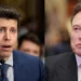 Sam Altman and Elon Musk side by side, reflecting tension over the Elon Musk OpenAI takeover bid and OpenAI’s governance battle.