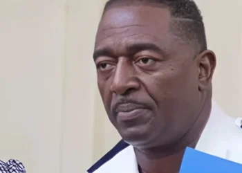 Sergeant Ricardo Jerson Charlemagne, the St Lucia police sergeant remanded in the shocking missing M16 rifle case, appearing in uniform.