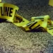 Yellow crime scene tape symbolizing the Choiseul machete attack that injured 4, including a 5-year-old.