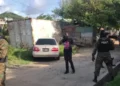 RSLPF Massive Drug Bust in Castries as armed officers secure the area