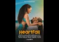 Heartfall premiere official movie poster showing main characters embracing on a beach